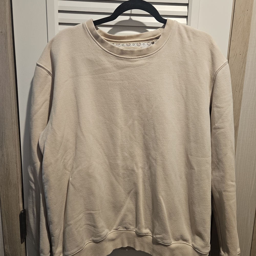 Cactus Man Crew Neck Classic Beige Minimalist Men's Sweatshirt